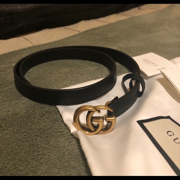 Gucci Accessories - Authentic Gucci leather belt with double G buckle